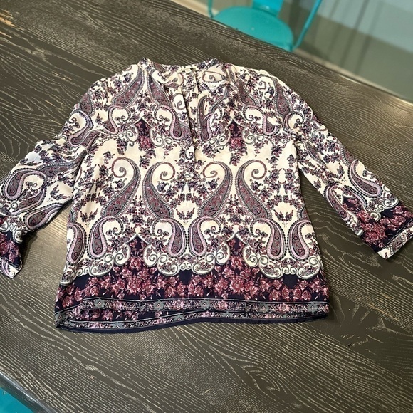 LUCKY Brand lightweight paisley print top, size small - Picture 12 of 12